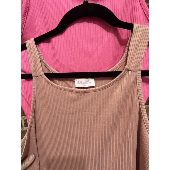 Pink Lilly Size XL Body Tank Dresses Lot of 3 End of The Summer Bundle EUC - Picture 2 of 9